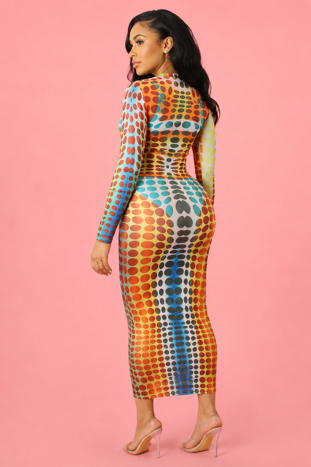 Gator Print Bodycon Dress