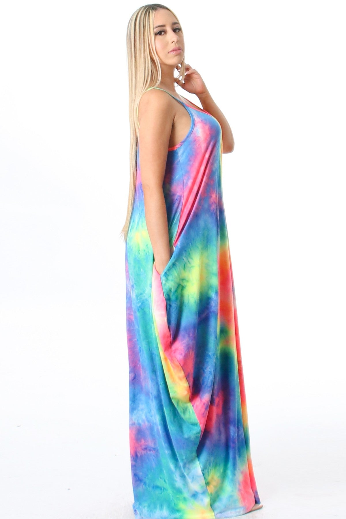 Long Tie Dye Dress