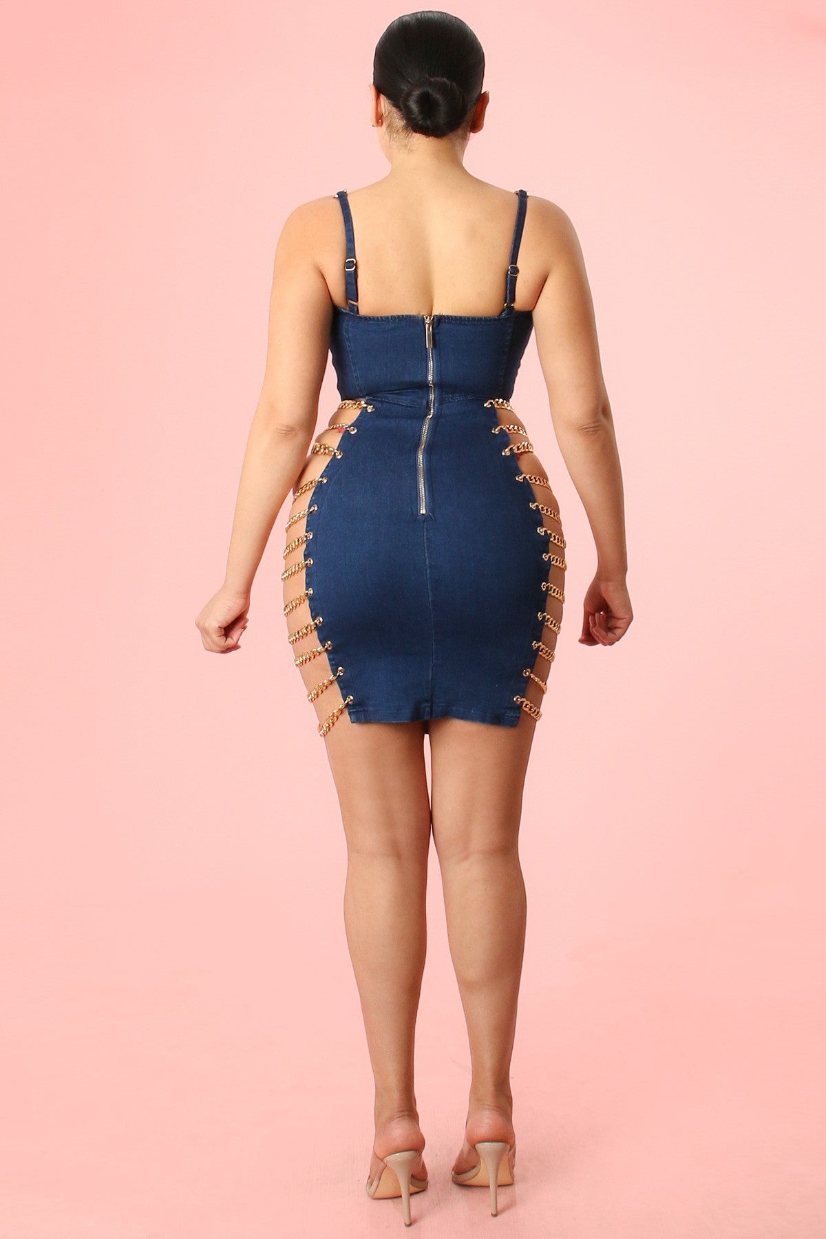 Dark Denim Chain Dress