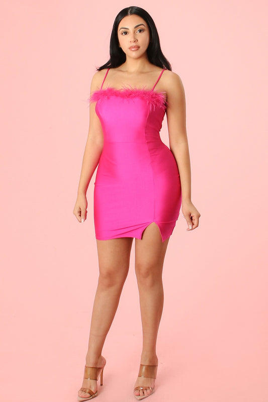 Mini Feather Dress
