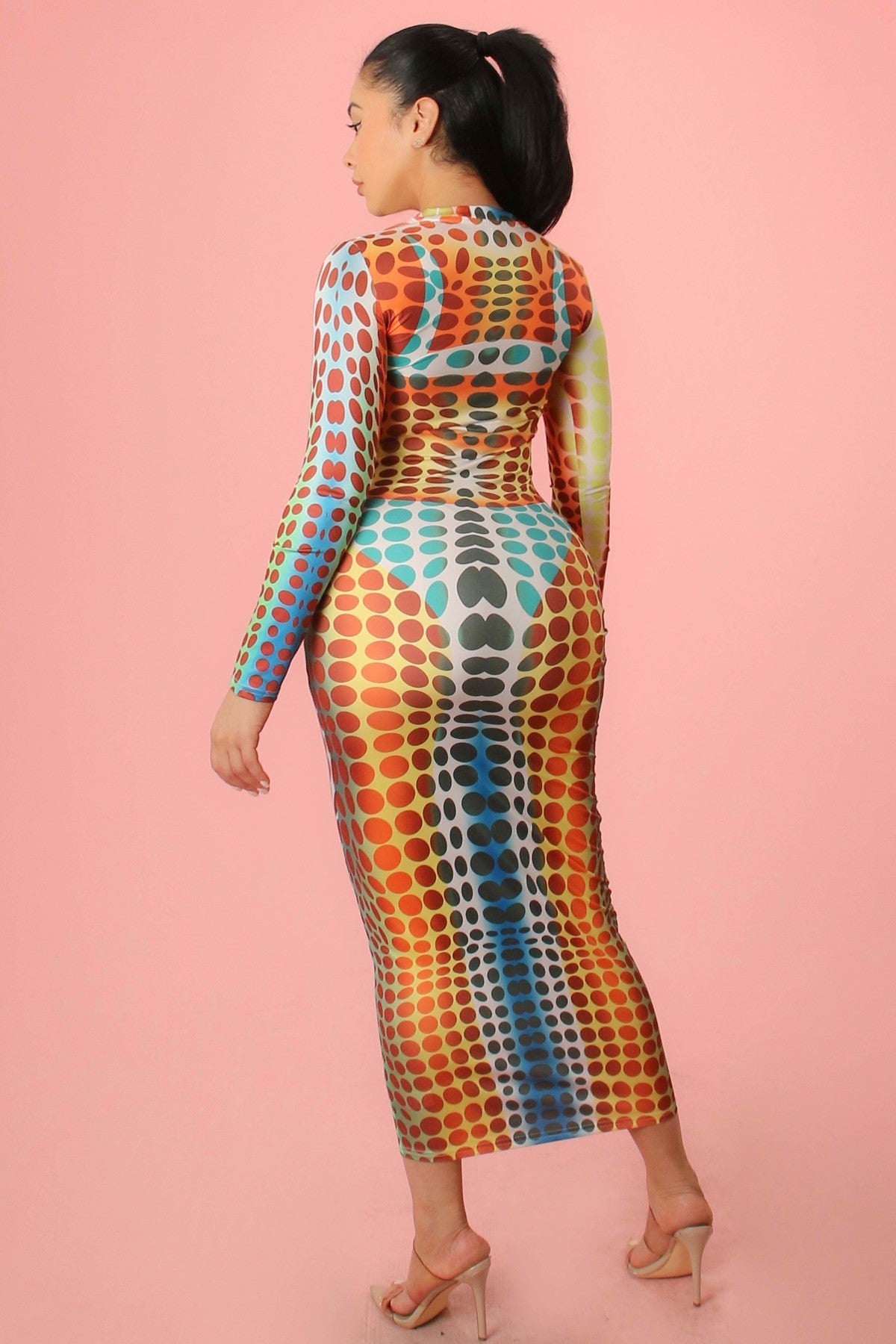 Gator Print Bodycon Dress