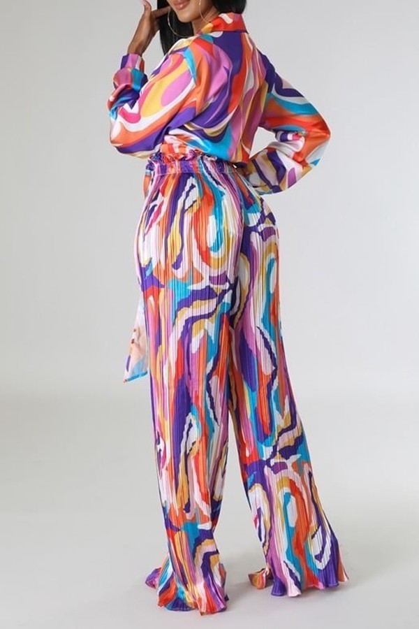 Multicolor 2-Piece Vacay Pants Set