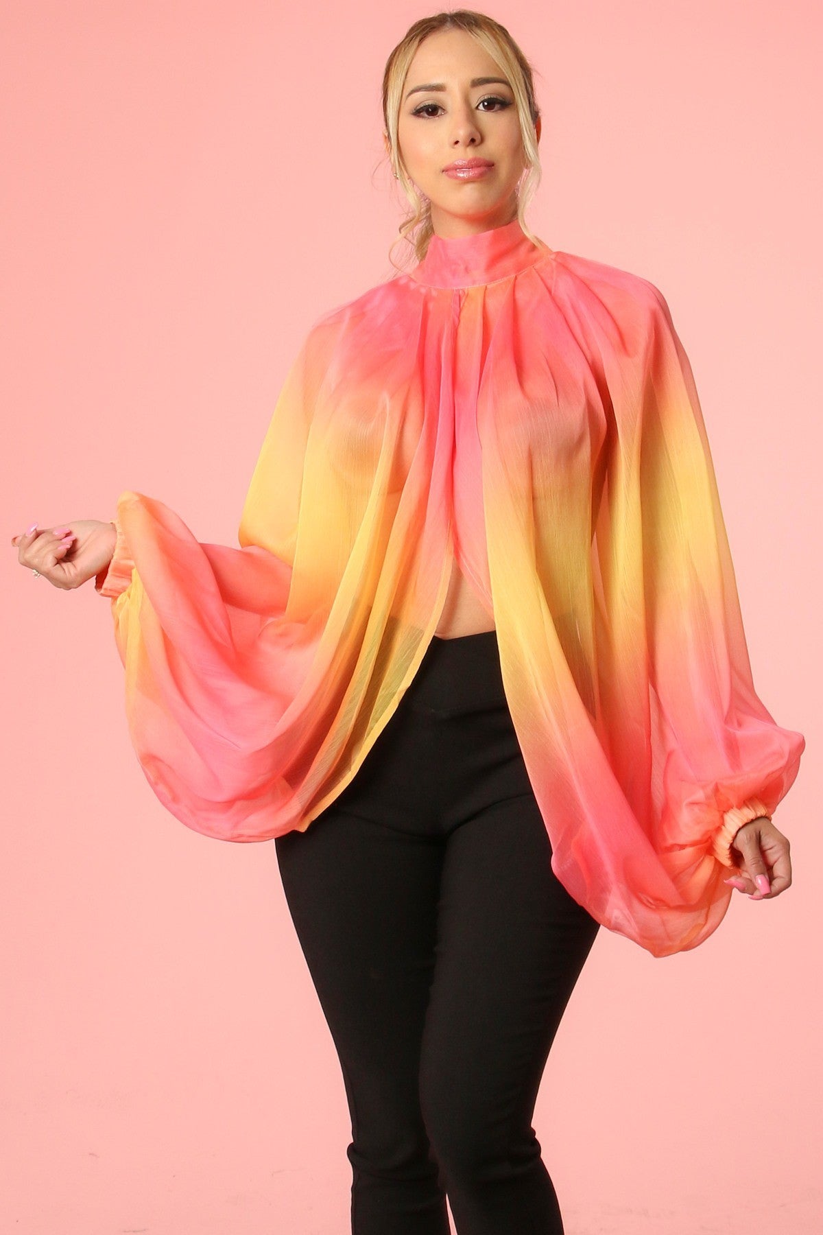 Multi Color Butterfly Top