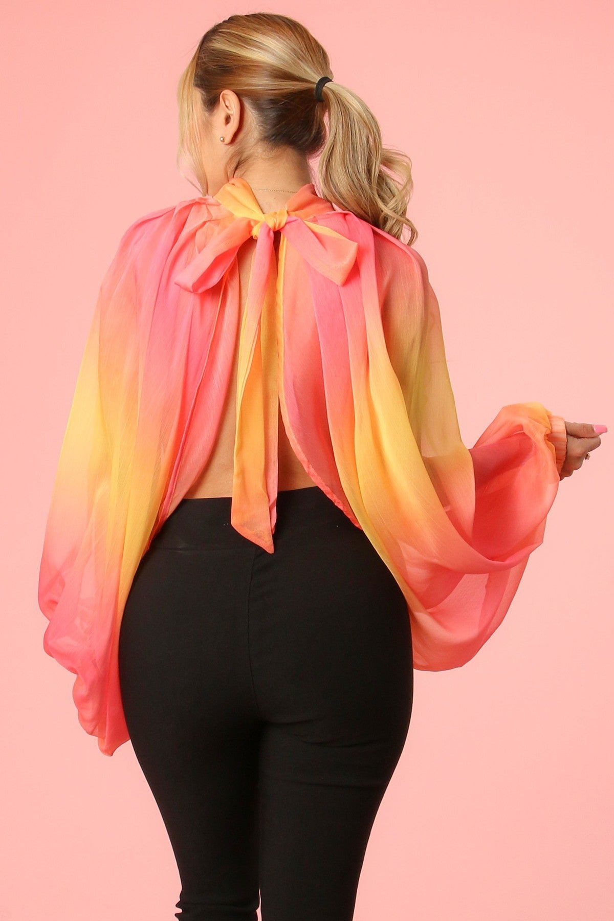 Multi Color Butterfly Top