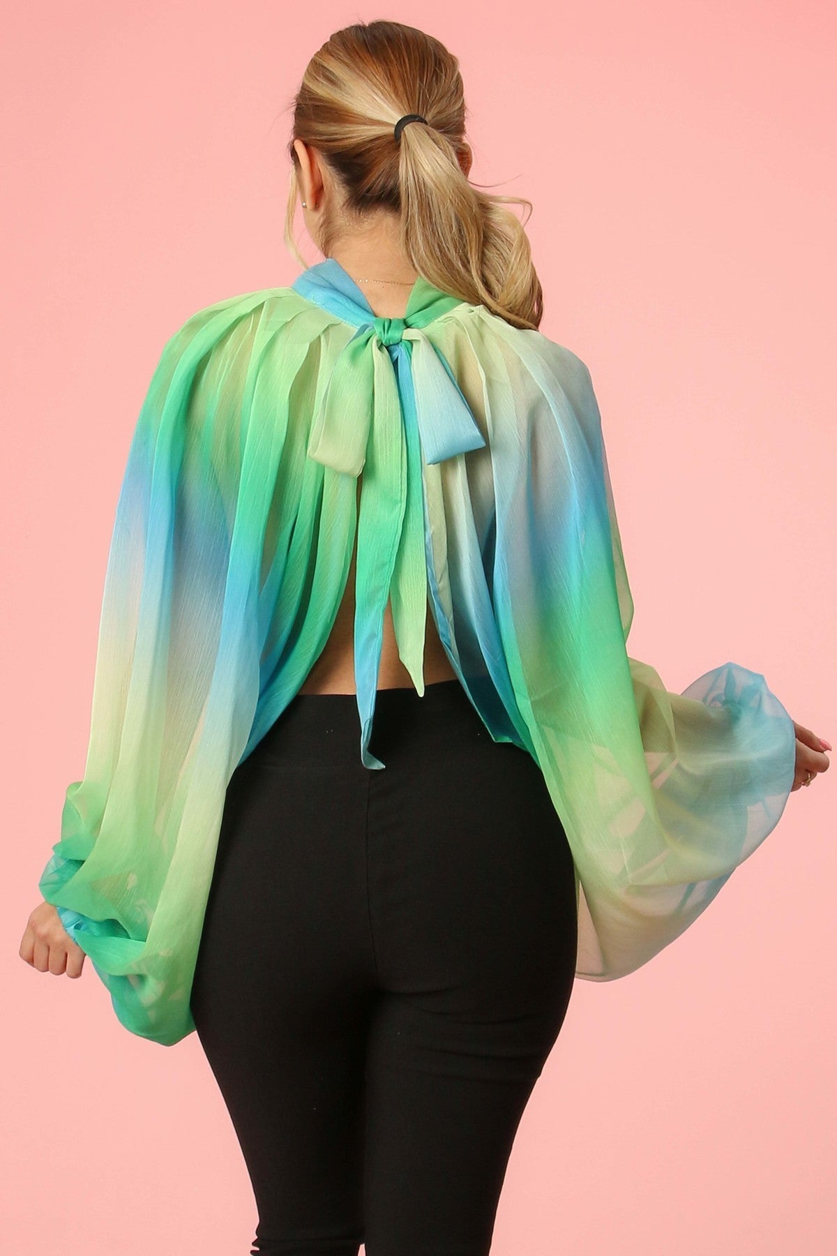 Multi Color Butterfly Top