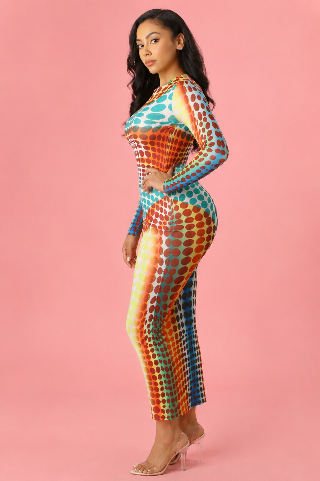 Gator Print Bodycon Dress