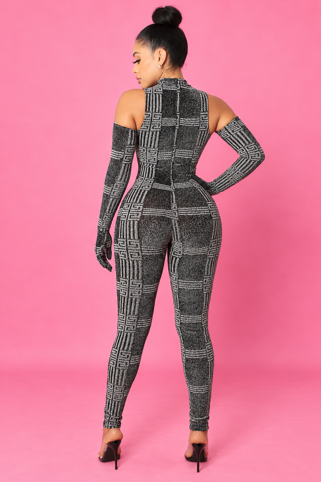 Skylight 3-Piece Set back pose on pink studio background